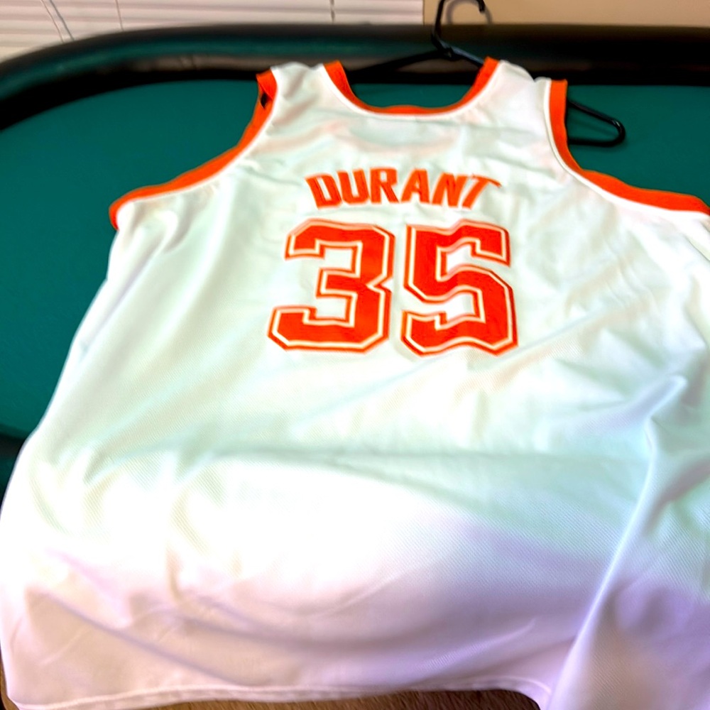 Texas Basketball Jersey in White and Orange